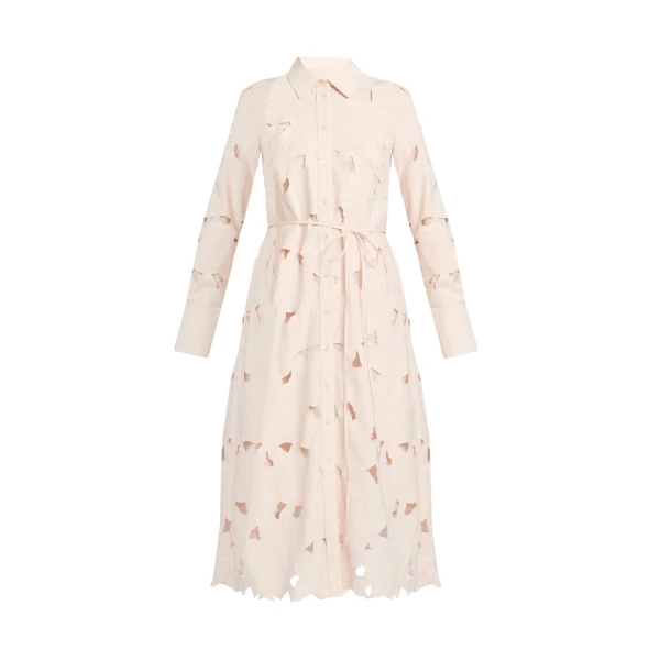 Erdem Floral Cutwork Long Sleeve Midi Dress - Dresses - British Romantic Luxury at Coveti