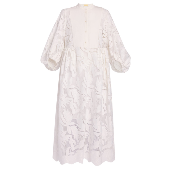 Erdem Floral Cutwork Midi Dress - Dresses - British Romantic Luxury at Coveti