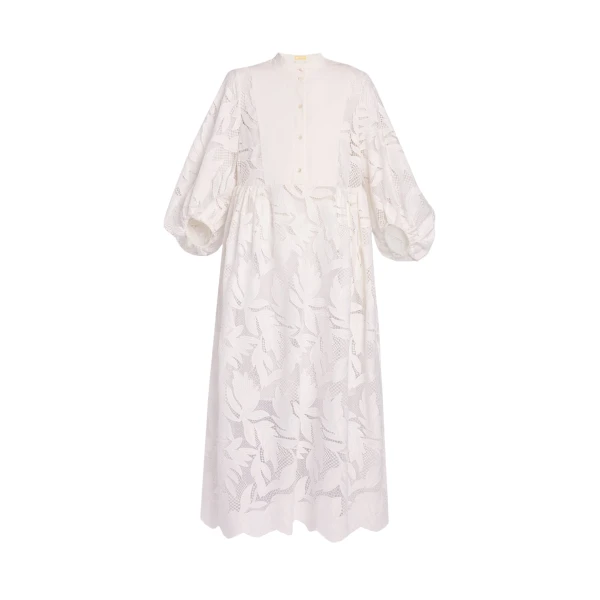 Erdem Floral Cutwork Midi Dress - Dresses - British Romantic Luxury at Coveti