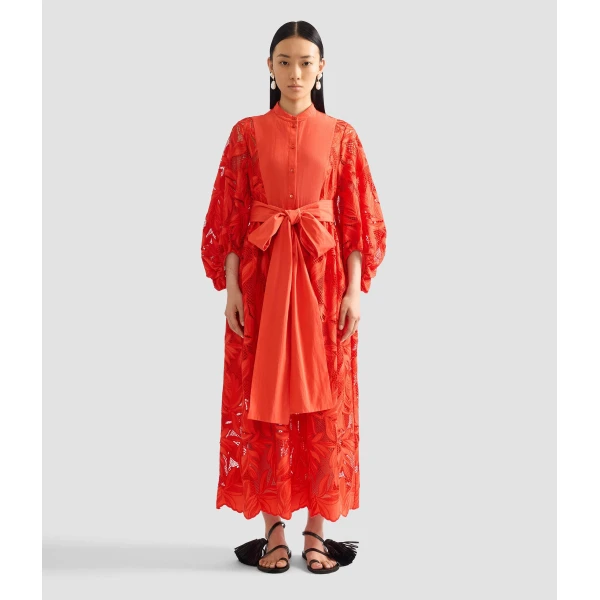 Erdem Floral Cutwork Midi Dress - Dresses - British Romantic Luxury at Coveti