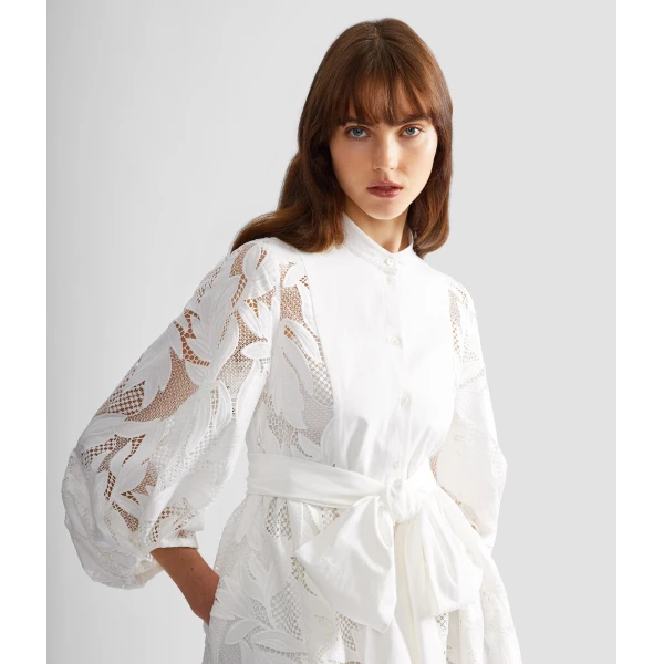 Erdem Floral Cutwork Midi Dress - Dresses - British Romantic Luxury at Coveti