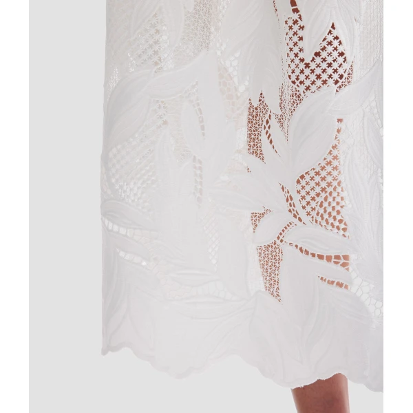 Erdem Floral Cutwork Midi Dress - Dresses - British Romantic Luxury at Coveti