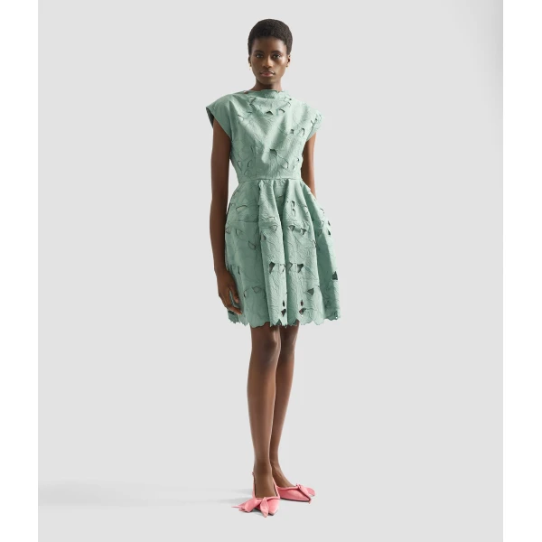 Erdem Floral Cutwork Mini Dress - Dresses - British Romantic Luxury at Coveti
