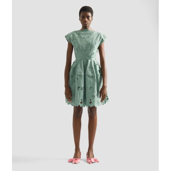 Erdem Floral Cutwork Mini Dress - Dresses - British Romantic Luxury at Coveti