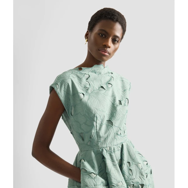 Erdem Floral Cutwork Mini Dress - Dresses - British Romantic Luxury at Coveti