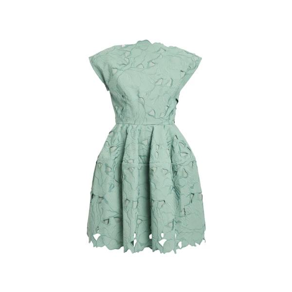 Erdem Floral Cutwork Mini Dress - Dresses - British Romantic Luxury at Coveti