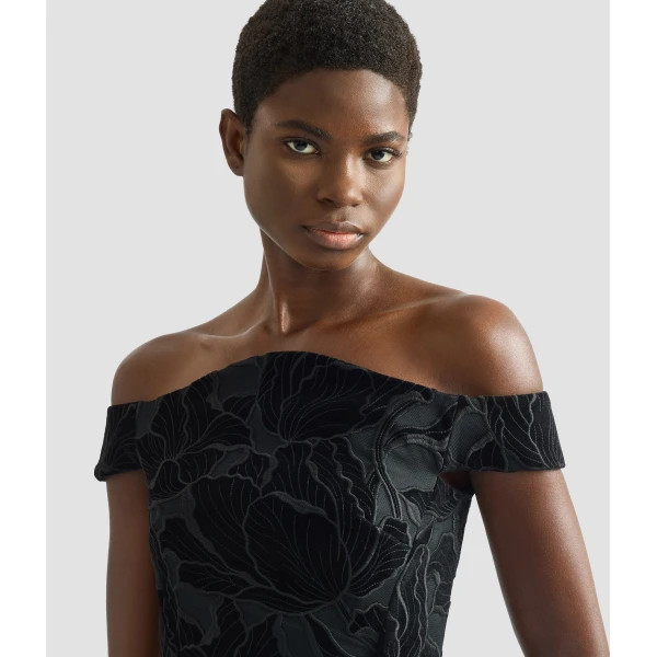 Erdem Floral Cutwork Off The Shoulder Midi Dress - Dresses - British Romantic Luxury at Coveti