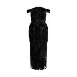 Erdem Floral Cutwork Off The Shoulder Midi Dress - Dresses - British Romantic Luxury at Coveti
