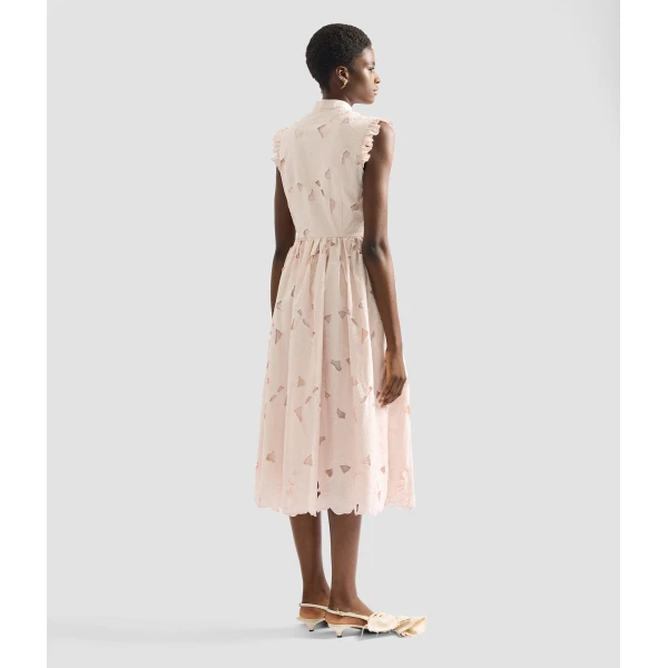 Erdem Floral Cutwork Sleeveless Midi Dress - Dresses - British Romantic Luxury at Coveti