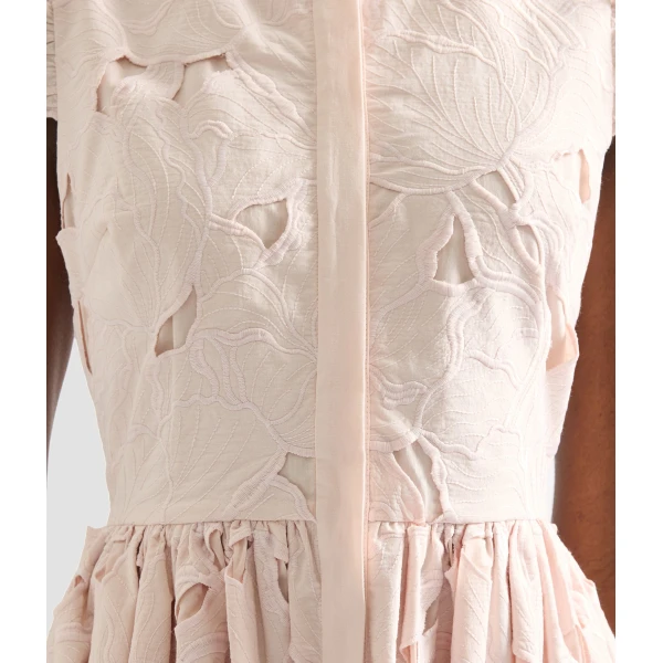 Erdem Floral Cutwork Sleeveless Midi Dress - Dresses - British Romantic Luxury at Coveti