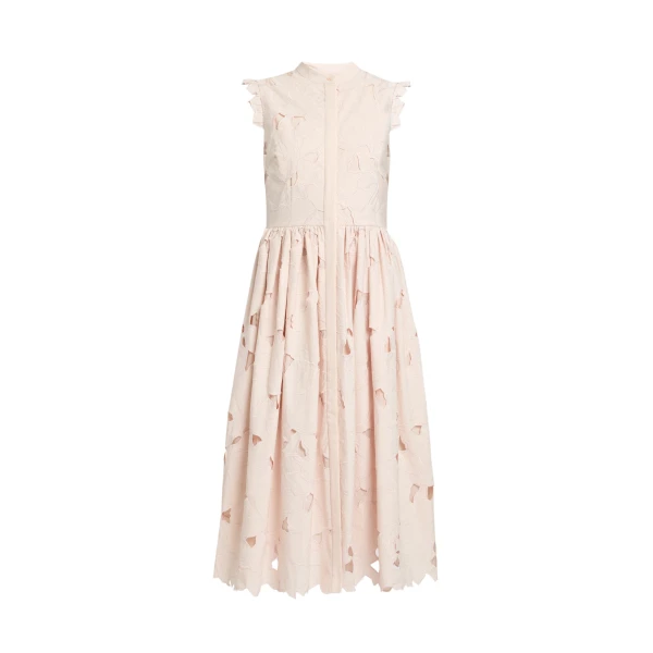Erdem Floral Cutwork Sleeveless Midi Dress - Dresses - British Romantic Luxury at Coveti