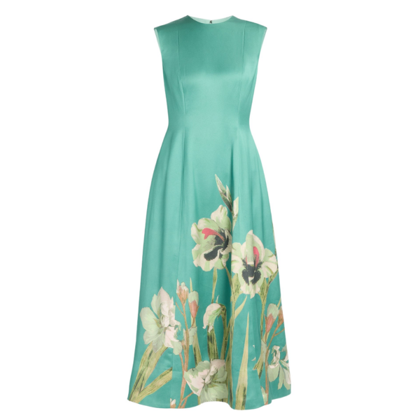 Erdem Floral Duchess Sleeveless Midi Dress - Dresses - British Romantic Luxury at Coveti