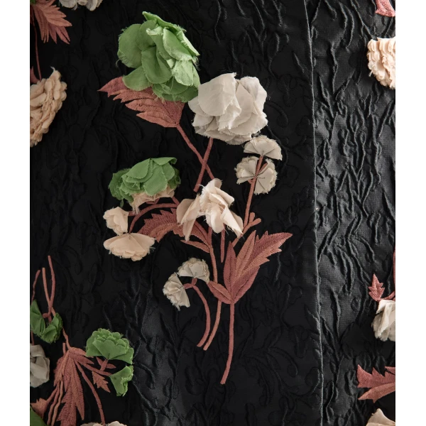 Erdem Floral Embroidered Cloque Jacket - Jackets - British Romantic Luxury at Coveti