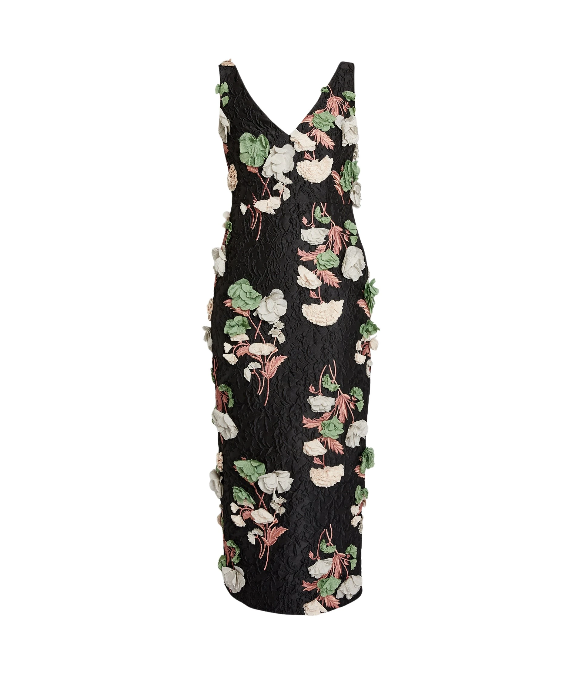 Erdem-Floral-Embroidered-Cloque-Sleeveless-Midi-Dress-coveti29108_nobg Erdem Floral Embroidered Cloque Sleeveless Midi Dress - Dresses - British Romantic Luxury at Coveti