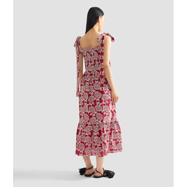 Erdem Floral Embroidered Cotton Sleeveless Midi Dress - Dresses - British Romantic Luxury at Coveti