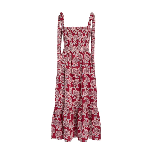 Erdem Floral Embroidered Cotton Sleeveless Midi Dress - Dresses - British Romantic Luxury at Coveti