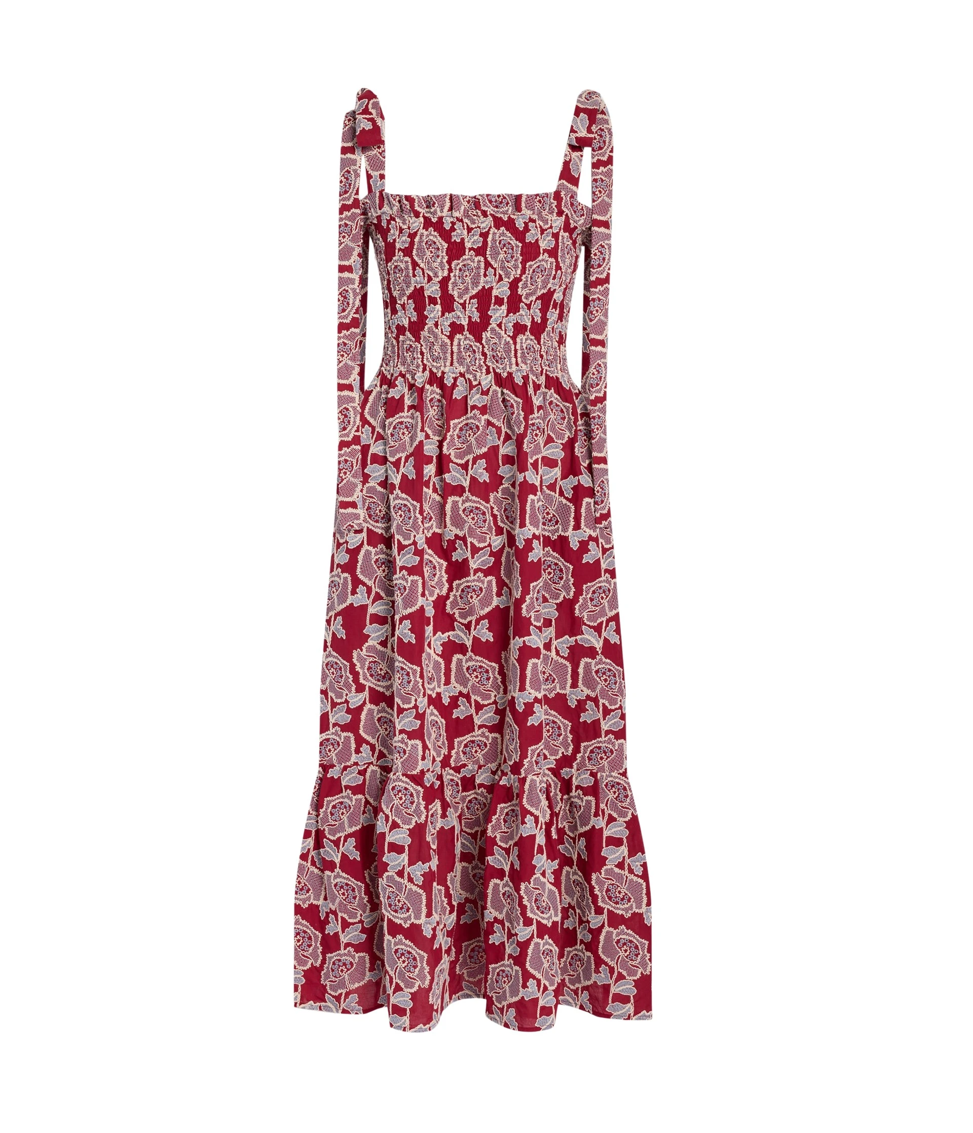 Erdem-Floral-Embroidered-Cotton-Sleeveless-Midi-Dress-coveti15863_nobg Erdem Floral Embroidered Cotton Sleeveless Midi Dress - Dresses - British Romantic Luxury at Coveti
