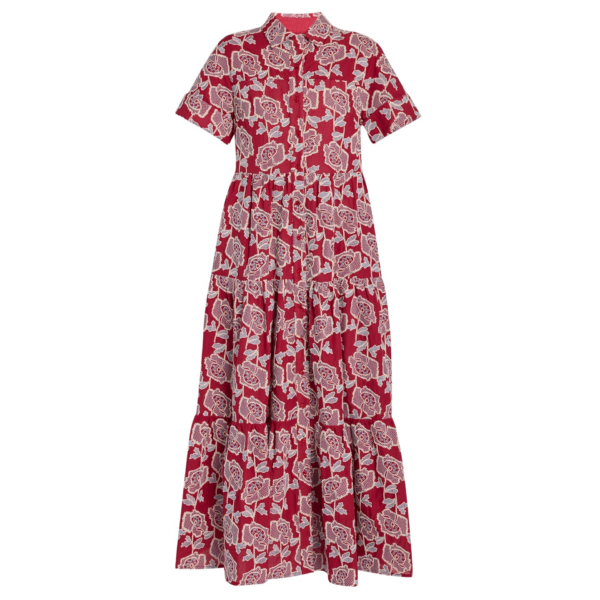 Erdem Floral Embroidered Tiered Midi Dress - Dresses - British Romantic Luxury at Coveti