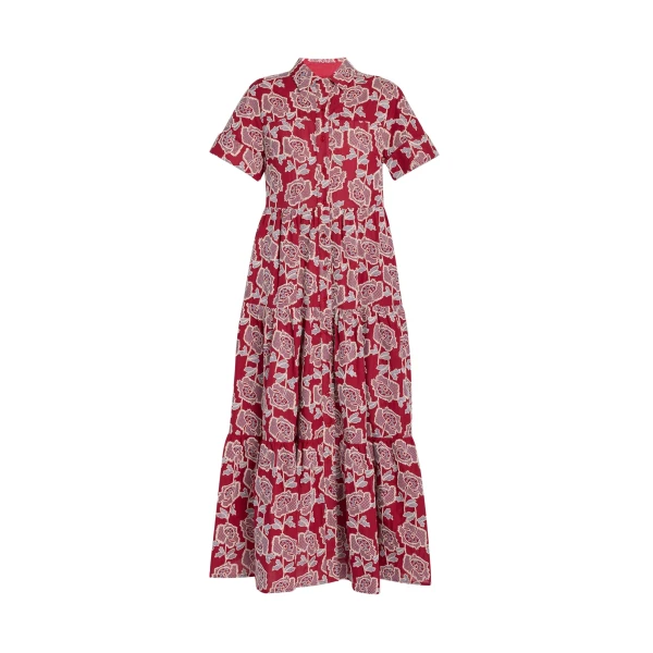 Erdem Floral Embroidered Tiered Midi Dress - Dresses - British Romantic Luxury at Coveti