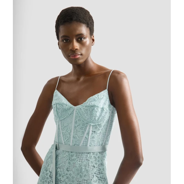 Erdem Floral Guipure Lace Sleeveless Midi Dress - Dresses - British Romantic Luxury at Coveti