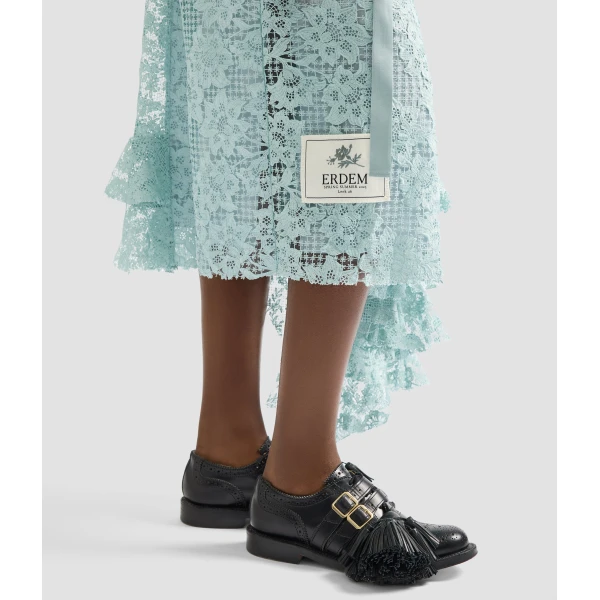 Erdem Floral Guipure Lace Sleeveless Midi Dress - Dresses - British Romantic Luxury at Coveti