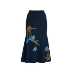 Erdem Floral Jacquard A Line Knit Skirt - Skirts - British Romantic Luxury at Coveti