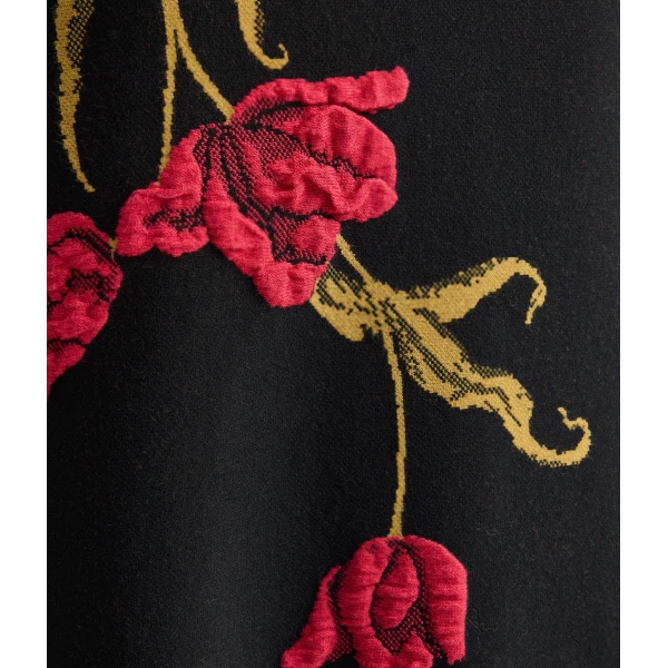Erdem Floral Jacquard A Line Knit Skirt - Skirts - British Romantic Luxury at Coveti