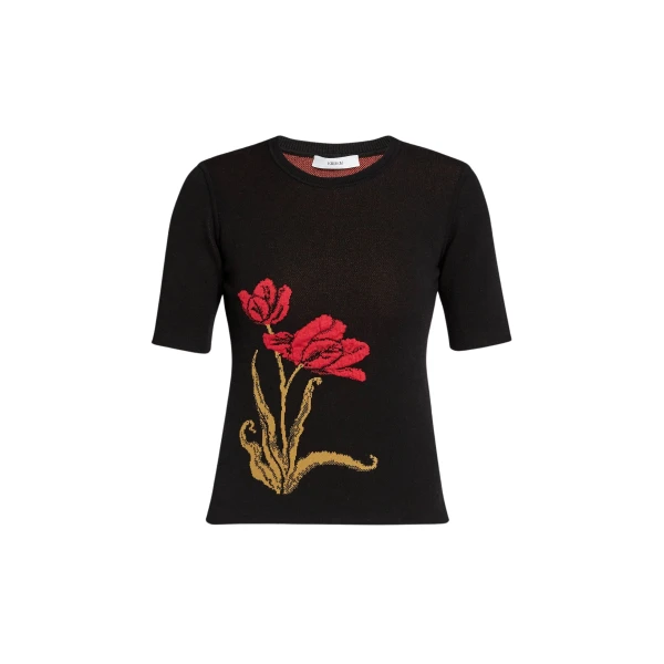 Erdem Floral Jacquard Knit Jumper - Knitwear - British Romantic Luxury at Coveti