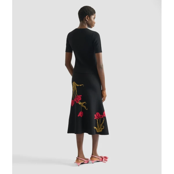 Erdem Floral Jacquard Knit Jumper - Knitwear - British Romantic Luxury at Coveti