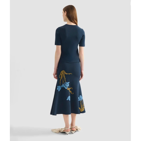 Erdem Floral Jacquard Knit Jumper - Knitwear - British Romantic Luxury at Coveti