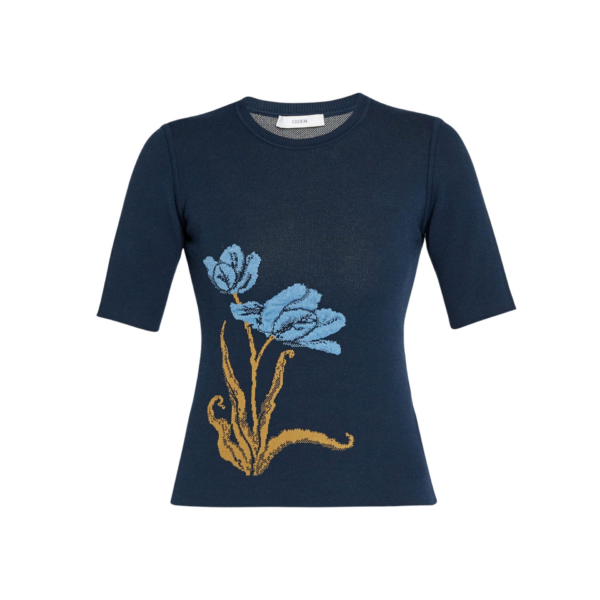 Erdem Floral Jacquard Knit Jumper - Knitwear - British Romantic Luxury at Coveti