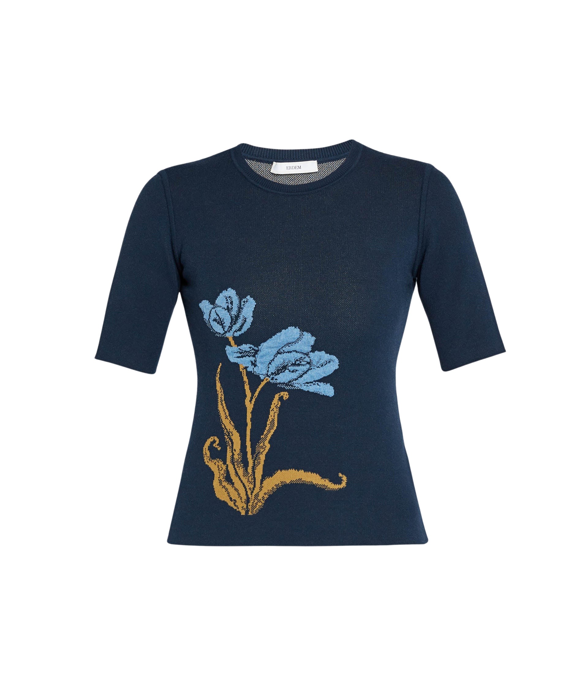 Erdem Floral Jacquard Knit Jumper - Knitwear - British Romantic Luxury at Coveti