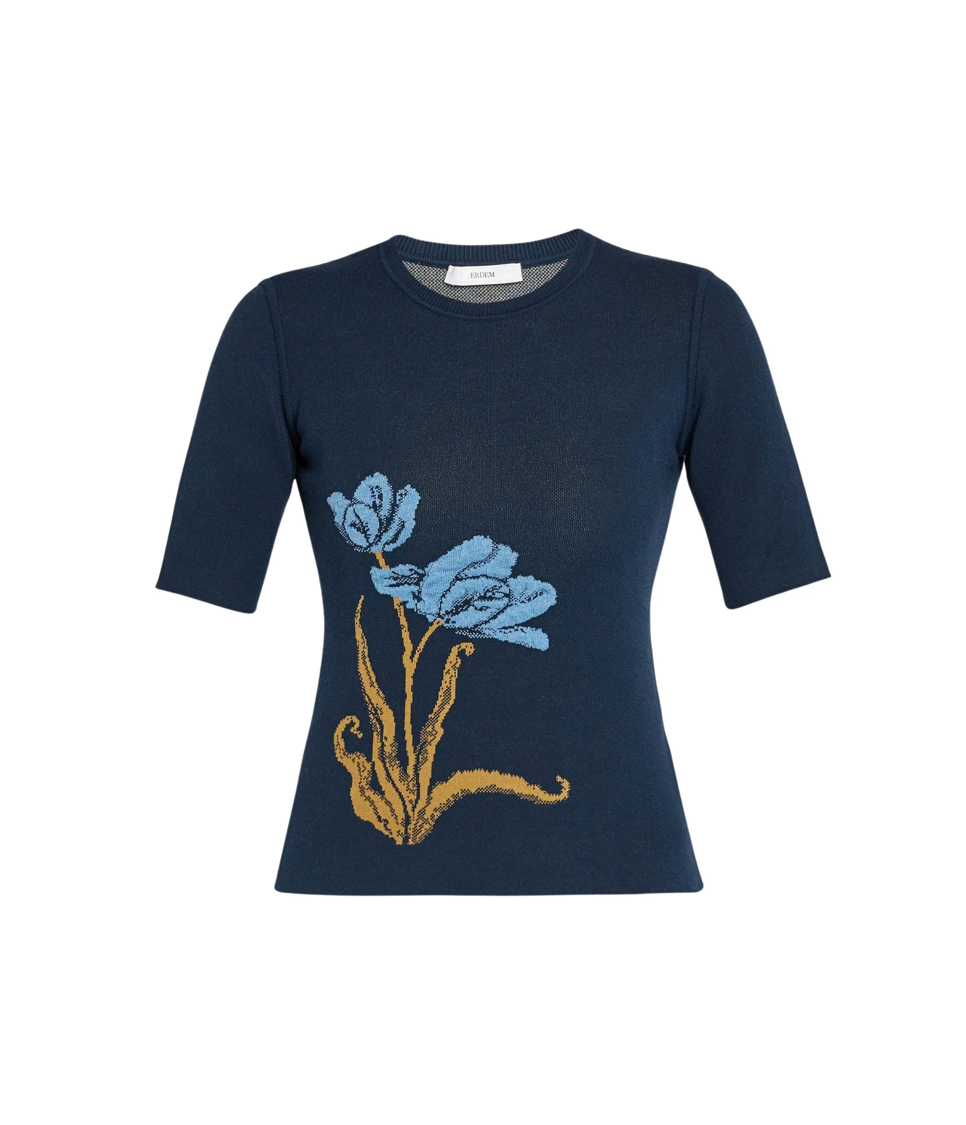 Erdem-Floral-Jacquard-Knit-Jumper-coveti30305_nobg Erdem Floral Jacquard Knit Jumper - Knitwear - British Romantic Luxury at Coveti