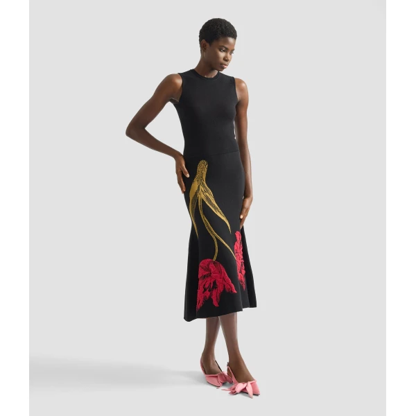Erdem Floral Jacquard Sleeveless Knit Dress - Dresses - British Romantic Luxury at Coveti