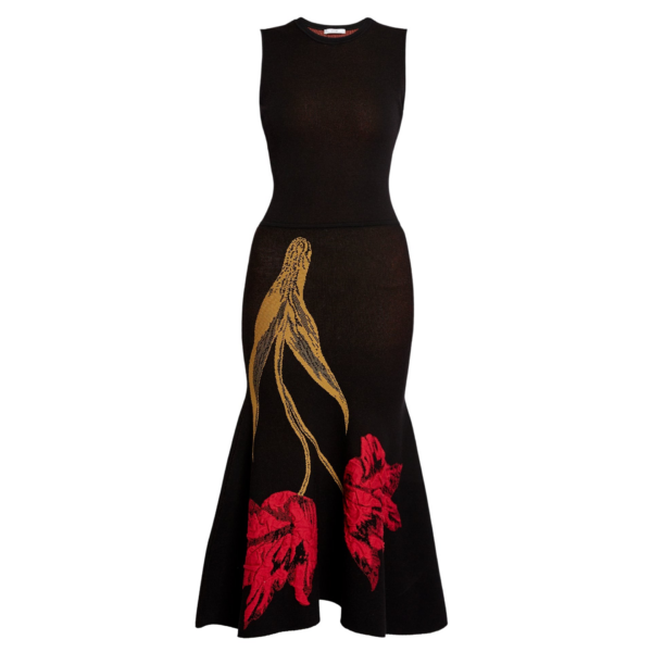 Erdem Floral Jacquard Sleeveless Knit Dress - Dresses - British Romantic Luxury at Coveti