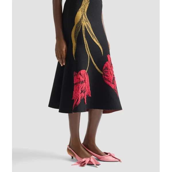 Erdem Floral Jacquard Sleeveless Knit Dress - Dresses - British Romantic Luxury at Coveti