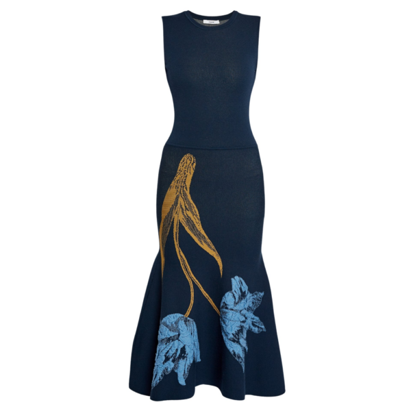 Erdem Floral Jacquard Sleeveless Knit Dress - Dresses - British Romantic Luxury at Coveti