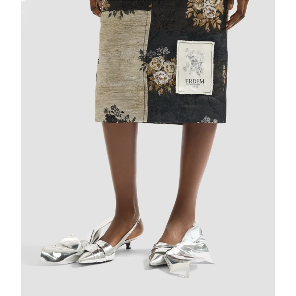 Erdem Floral Jacquard Sleeveless Midi Dress - Dresses - British Romantic Luxury at Coveti
