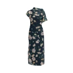 Erdem Floral Organza Cloque Asymmetric Midi Dress - Dresses - British Romantic Luxury at Coveti