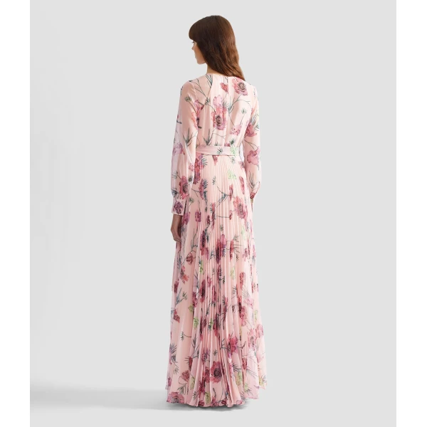 Erdem Floral Pleatable Voile Long Sleeve Gown - Dresses - British Romantic Luxury at Coveti