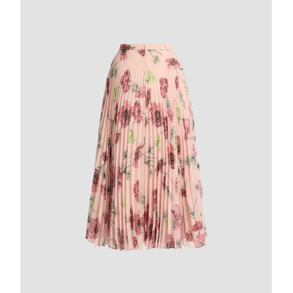 Erdem Floral Pleatable Voile Midi Skirt - Skirts - British Romantic Luxury at Coveti