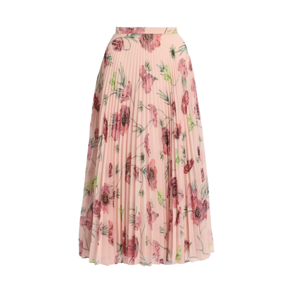 Erdem Floral Pleatable Voile Midi Skirt - Skirts - British Romantic Luxury at Coveti