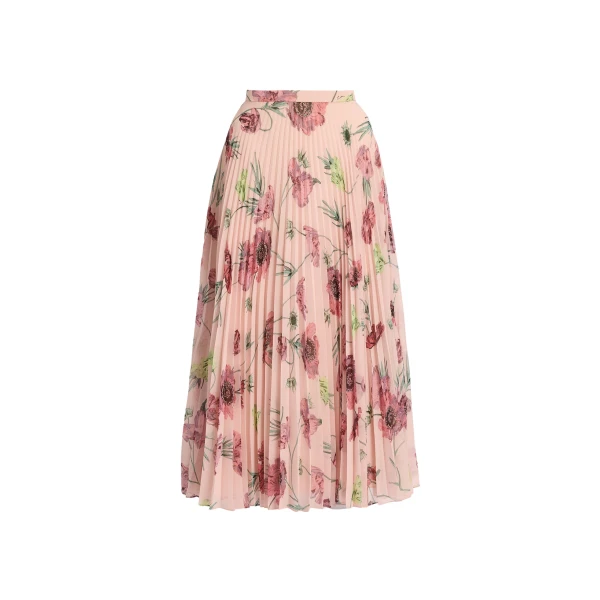 Erdem Floral Pleatable Voile Midi Skirt - Skirts - British Romantic Luxury at Coveti