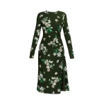 Erdem Floral Ponte Long Sleeve Midi Dress - Dresses - British Romantic Luxury at Coveti