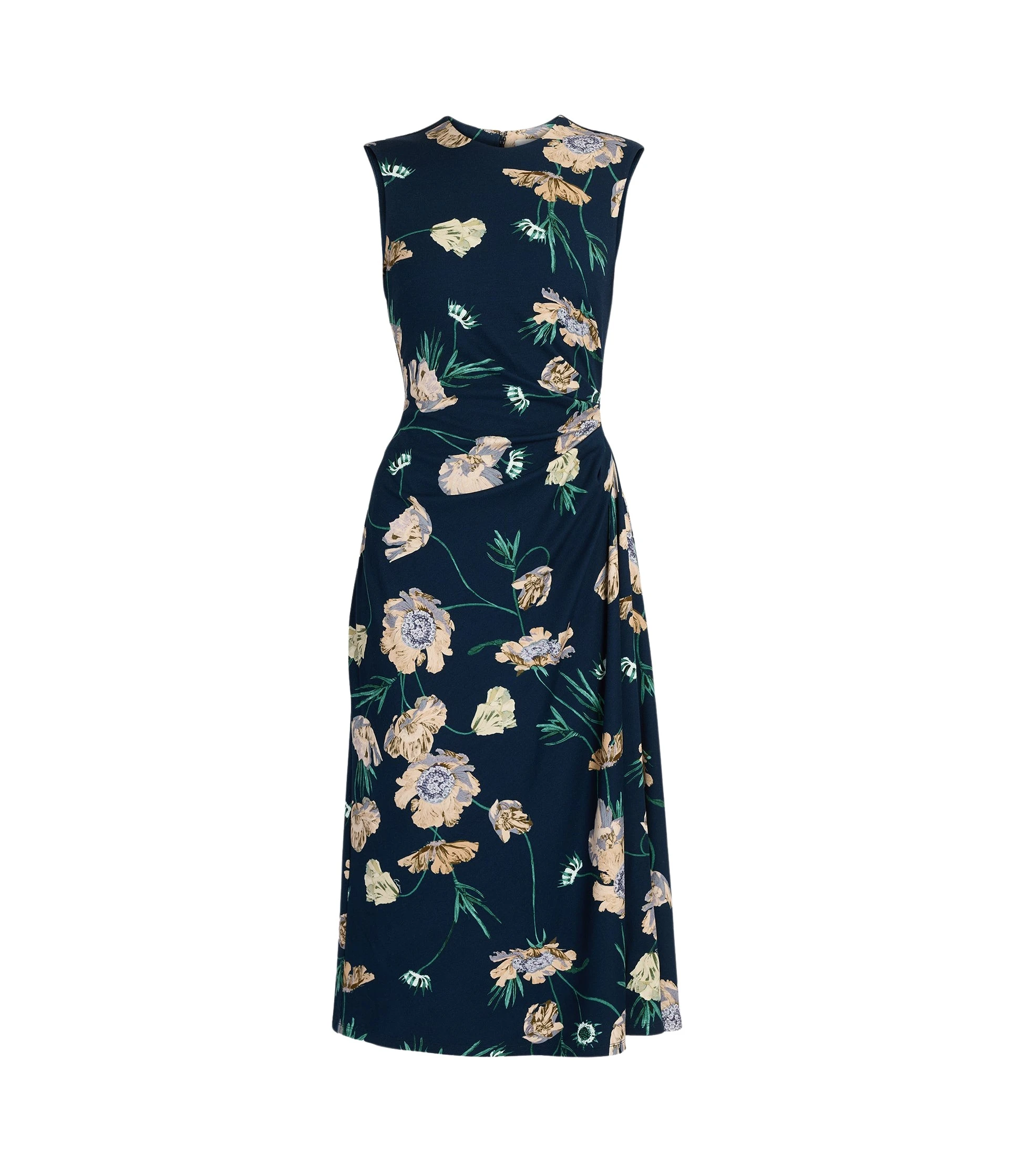 Erdem Floral Ponte Sleeveless Midi Dress - Dresses - British Romantic Luxury at Coveti
