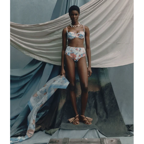 Erdem Floral Print Bikini Bottom - Beachwear - British Romantic Luxury at Coveti