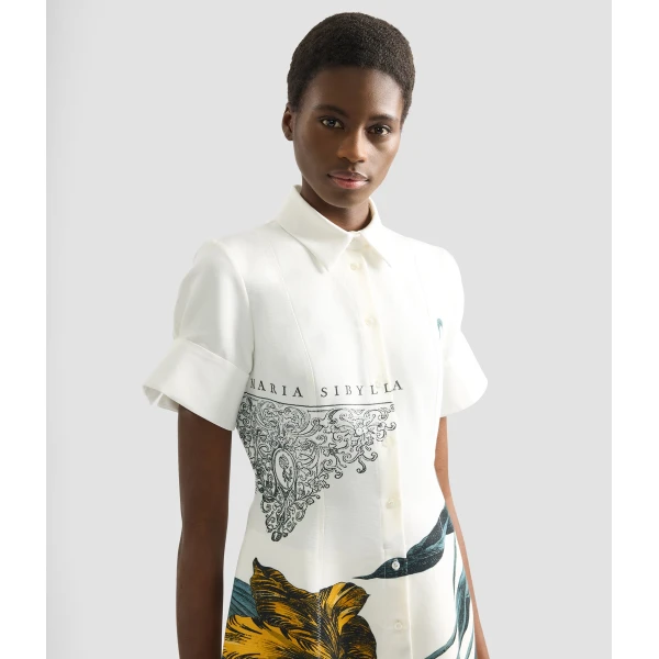 Erdem Floral Print Cotton Faille Midi Dress - Dresses - British Romantic Luxury at Coveti