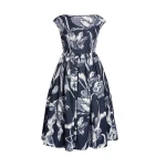 Erdem Floral Print Cotton Faille Sleeveless Midi Dress - Dresses - British Romantic Luxury at Coveti