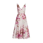 Erdem Floral Print Cotton Fit And Flared Midi Dress - Dresses - British Romantic Luxury at Coveti