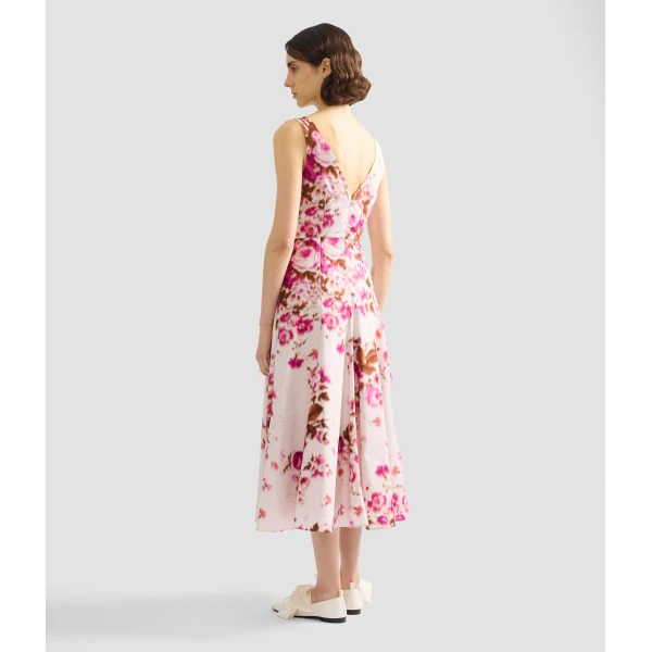 Erdem Floral Print Cotton Fit And Flared Midi Dress - Dresses - British Romantic Luxury at Coveti